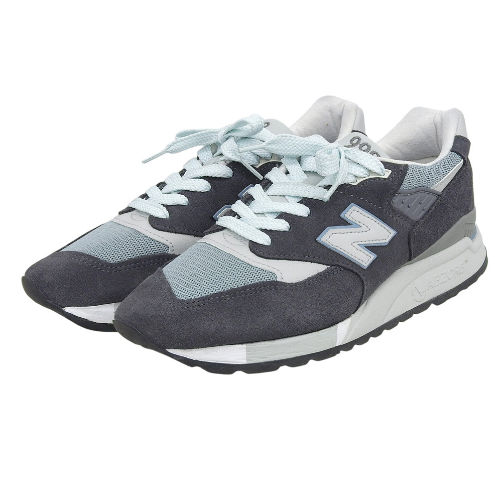 NEW BALANCE ニューバランス 美品 スニーカー シューズ メンズ チャコールグレー 26cm M998KT 20年製 シューズ