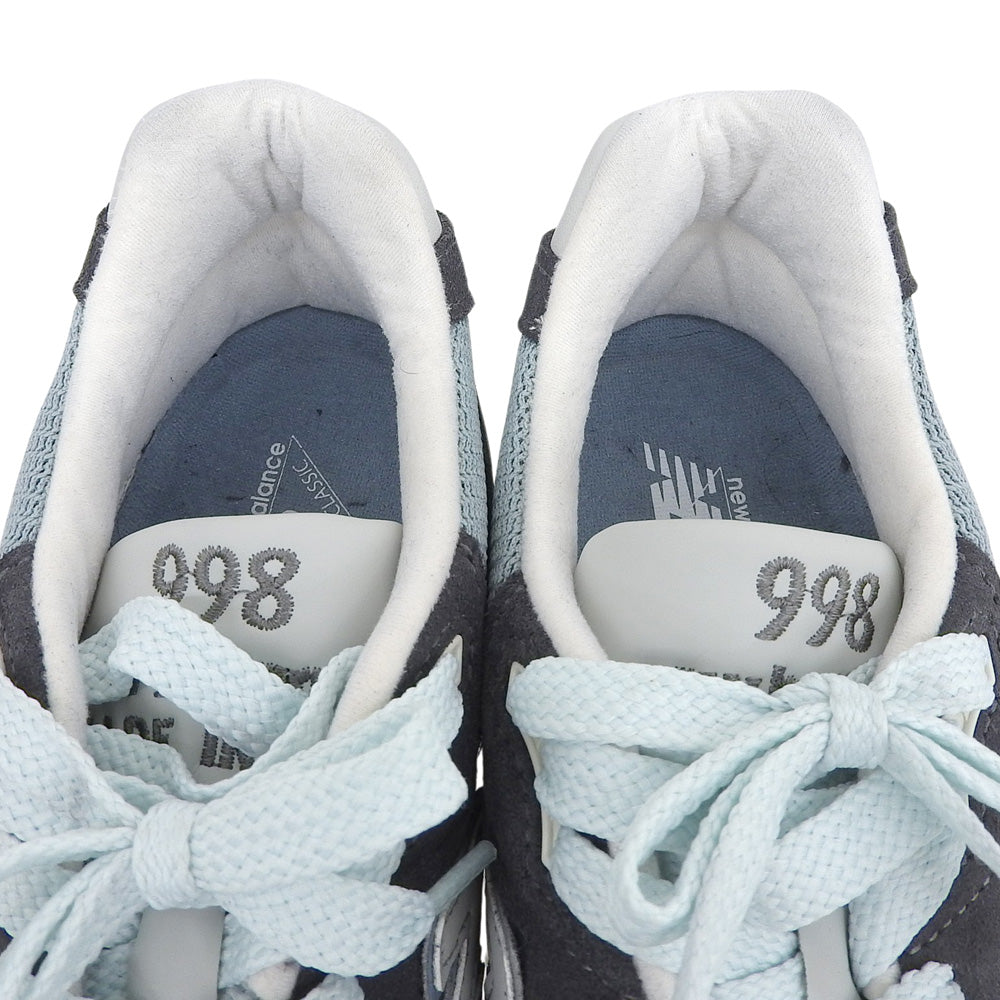 NEW BALANCE ニューバランス 美品 スニーカー シューズ メンズ チャコールグレー 26cm M998KT 20年製 シューズ