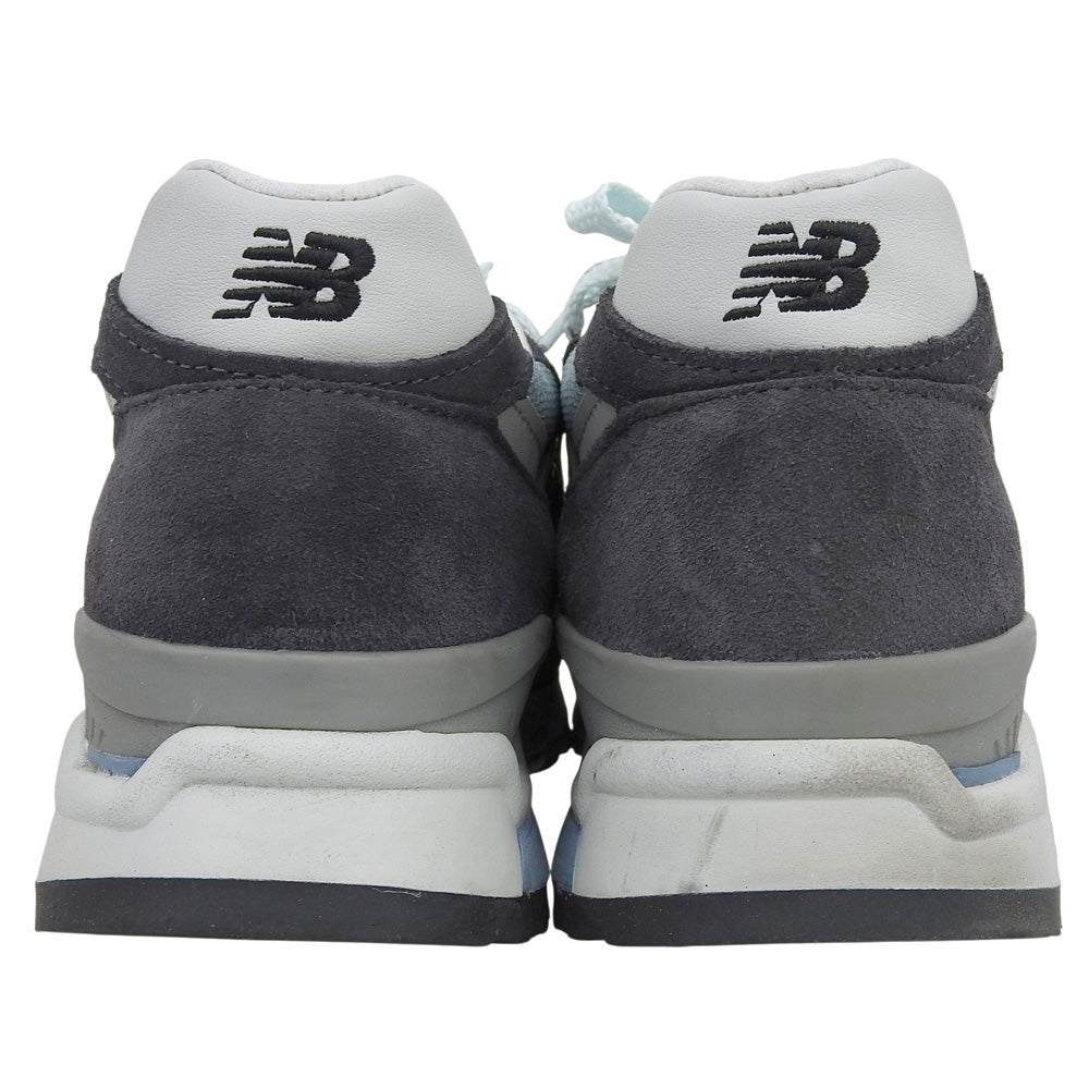 NEW BALANCE ニューバランス 美品 スニーカー シューズ メンズ チャコールグレー 26cm M998KT 20年製 シューズ