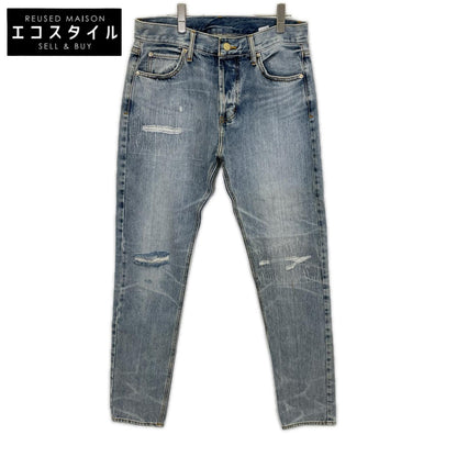 Essentials エッセンシャルズ 45421 ライトブルー ダメージ加工 ストレートデニム ボトムス