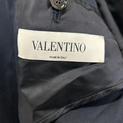 VALENTINO ヴァレンティノ 2019AW SV3CHA705AJ ネイビー Vロゴプリント トレンチコート コート