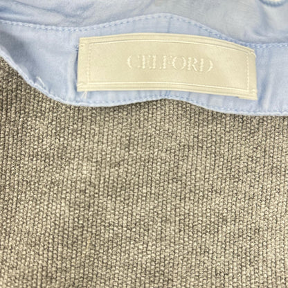 CELFORD セルフォード 25AW CWND25503B グレー/ブルー フリルデタッチャブルカーディガン トップス