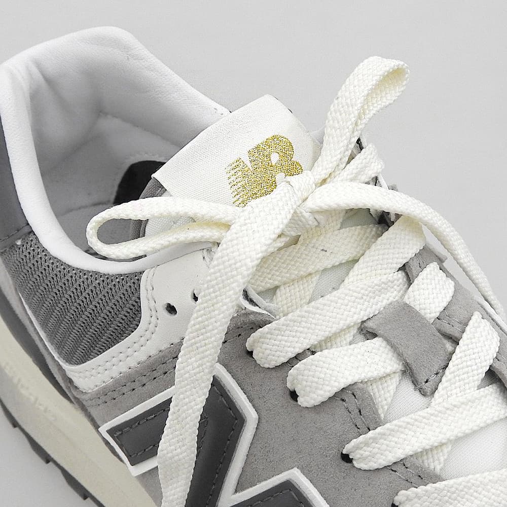NEW BALANCE ニューバランス 美品 スエード スニーカー シューズ レディース グレー 23.5cm U574LGT1 シューズ