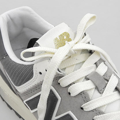 NEW BALANCE ニューバランス 美品 スエード スニーカー シューズ レディース グレー 23.5cm U574LGT1 シューズ