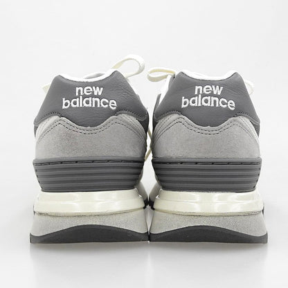 NEW BALANCE ニューバランス 美品 スエード スニーカー シューズ レディース グレー 23.5cm U574LGT1 シューズ