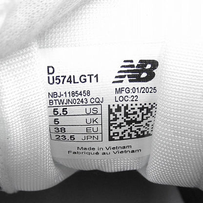 NEW BALANCE ニューバランス 美品 スエード スニーカー シューズ レディース グレー 23.5cm U574LGT1 シューズ