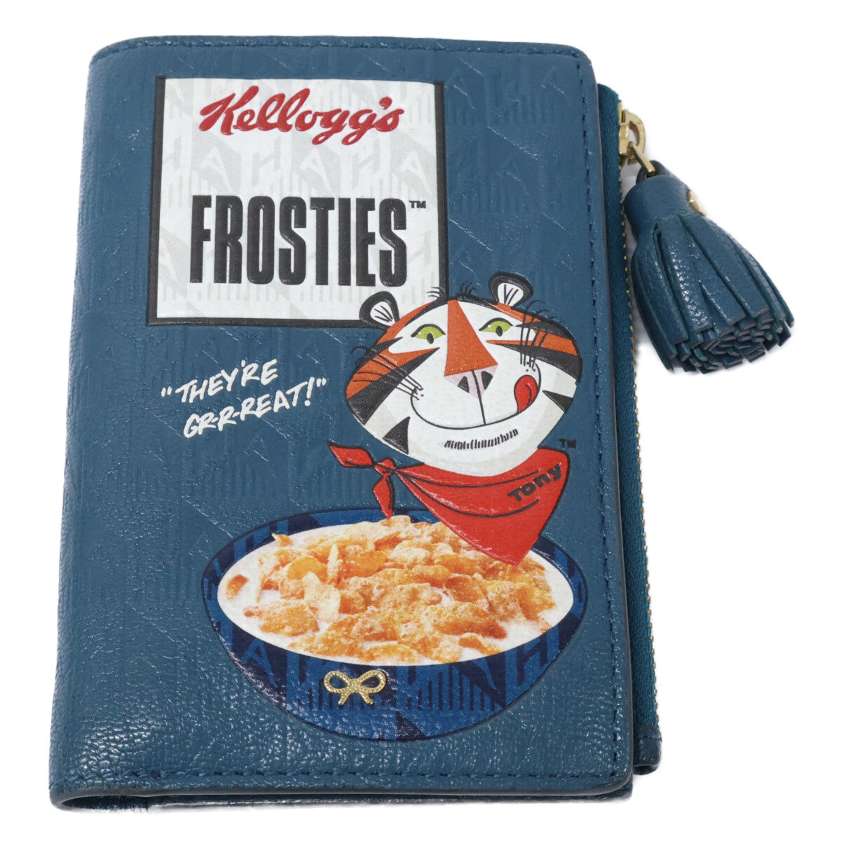 Anya Hindmarch アニヤ ハインドマーチ Frosted Flakes フォールディング・ウォレット 二つ折り財布 二つ折り財布（小銭入れあり）