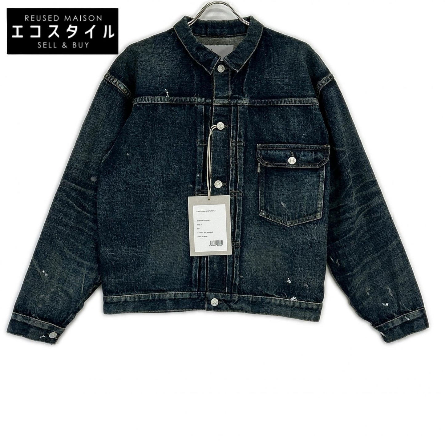 New Manual ニューマニュアル 26SS 2026SSJK-YY-0001 インディゴ T-Back デニムジャケット ジャケット