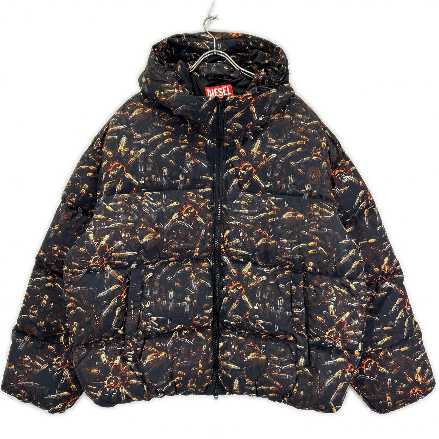 DIESEL ディーゼル A18760 W-SPIDER JACKET プリント フーデッド パデッドジャケット ジャケット