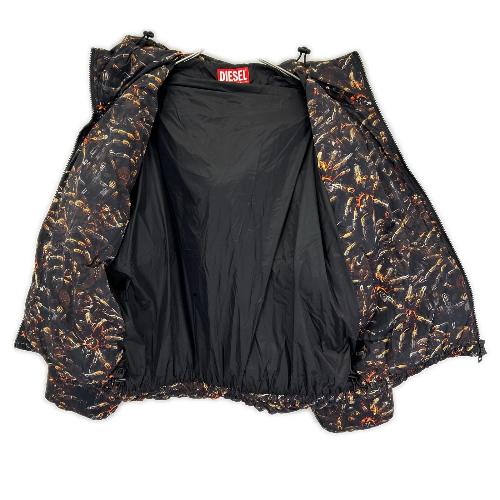 DIESEL ディーゼル A18760 W-SPIDER JACKET プリント フーデッド パデッドジャケット ジャケット