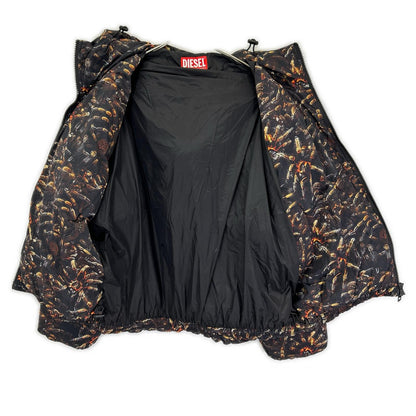 DIESEL ディーゼル A18760 W-SPIDER JACKET プリント フーデッド パデッドジャケット ジャケット