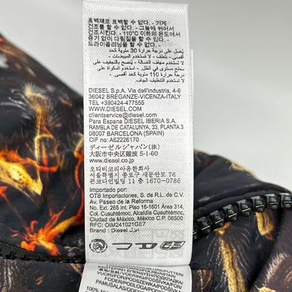 DIESEL ディーゼル A18760 W-SPIDER JACKET プリント フーデッド パデッドジャケット ジャケット