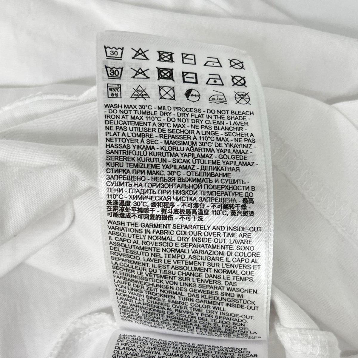DIESEL ディーゼル A11370 ホワイトト T-JUST-LS-L5 長袖Tシャツ トップス