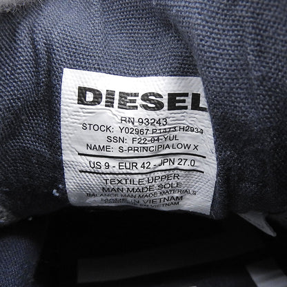 DIESEL ディーゼル 美品 S-PRINCIPIA LOW X スニーカー シューズ メンズ インディゴブルー×ホワイト 27.0cm シューズ