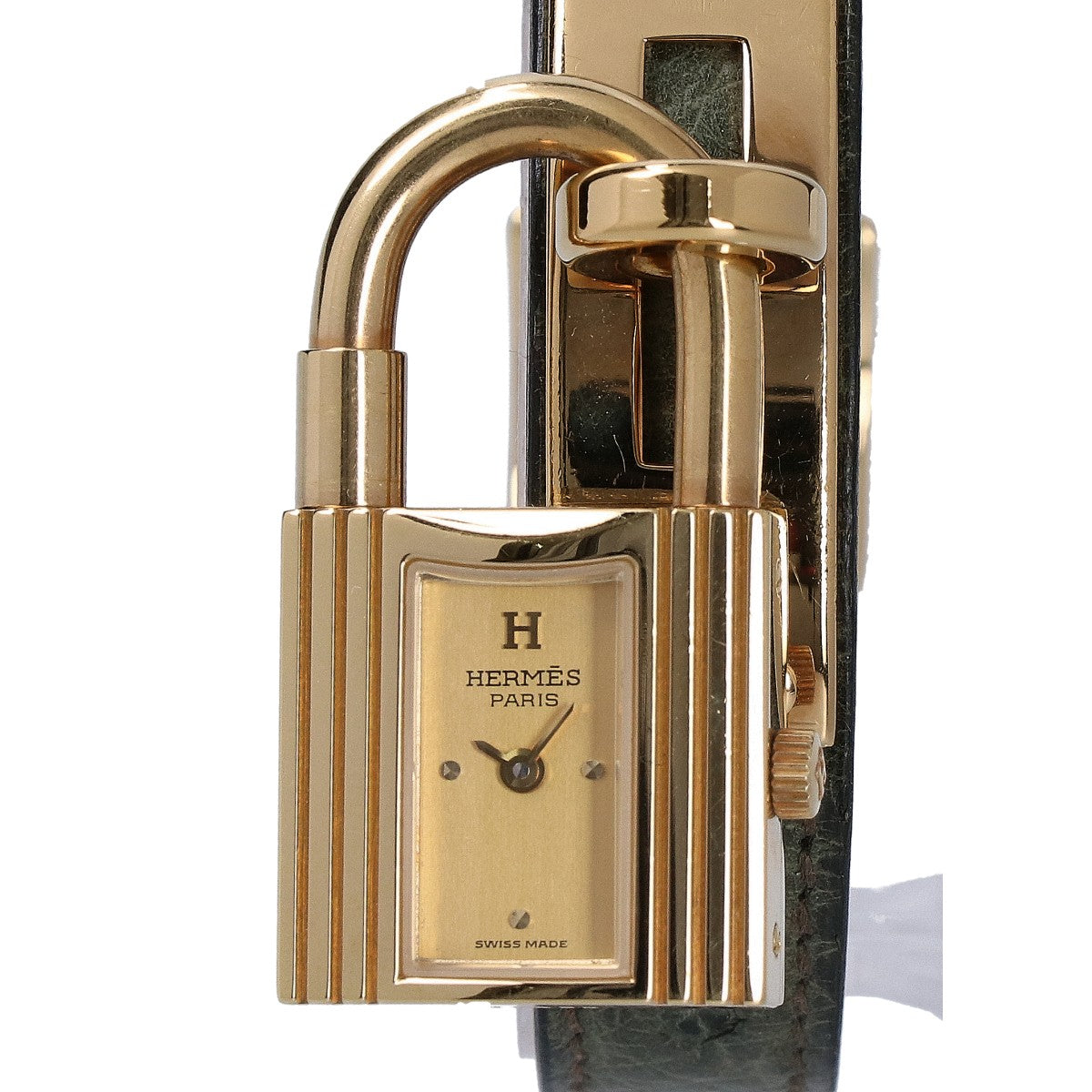 HERMES エルメス 〇Y刻印 ケリーウォッチ オーストリッチ クオーツ 腕時計