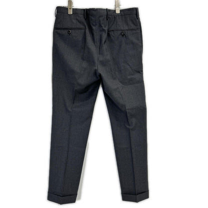 INCOTEX インコテックス グレー SLIMfit SUPER100s ノータック ウールスラックス ボトムス