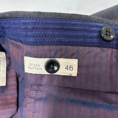 INCOTEX インコテックス グレー SLIMfit SUPER100s ノータック ウールスラックス ボトムス