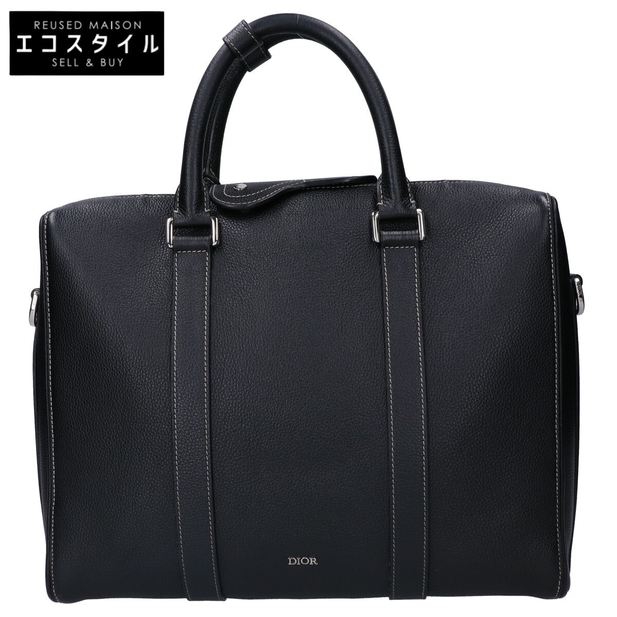 DIOR ディオール 1ADBR166YKK 20-BO-0242 ブラック レザー ランゴー ブリーフケース ビジネスバッグ ブリーフケース