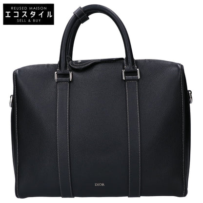 DIOR ディオール 1ADBR166YKK 20-BO-0242 ブラック レザー ランゴー ブリーフケース ビジネスバッグ ブリーフケース