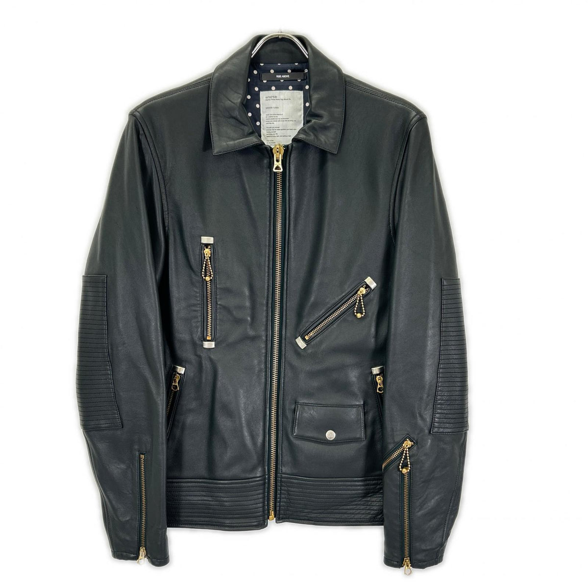 (W)TAPS 092NWDT-JKM01 Green sheepskin leather jacket jacket