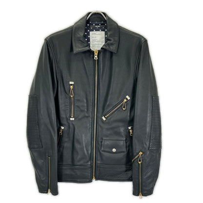 (W)TAPS 092NWDT-JKM01 Green sheepskin leather jacket jacket