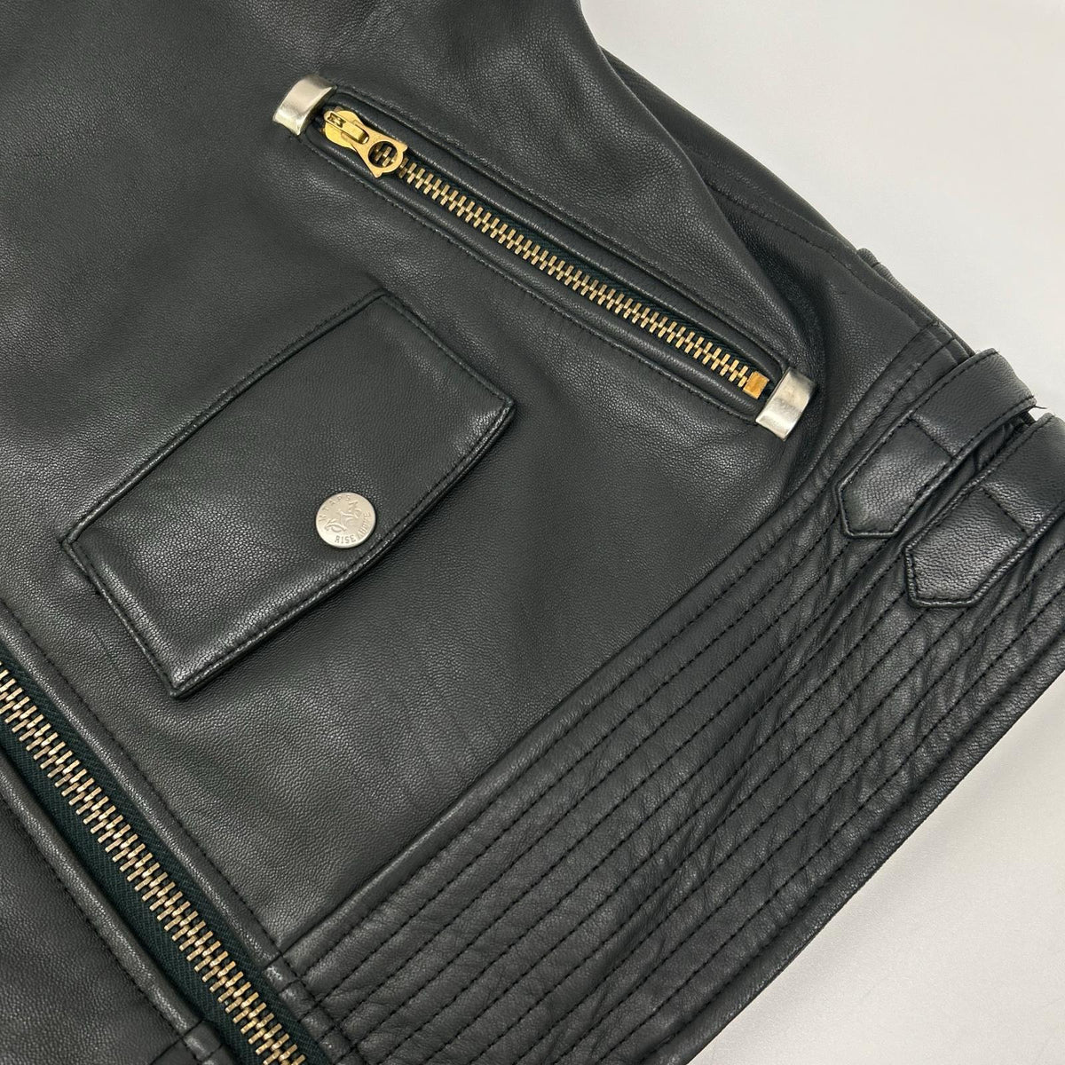 (W)TAPS 092NWDT-JKM01 Green sheepskin leather jacket jacket