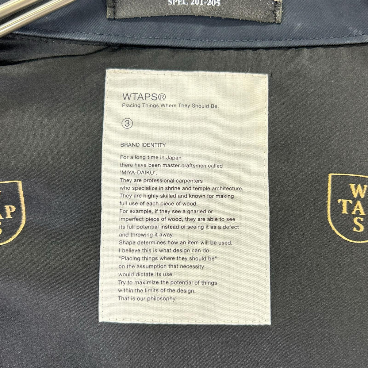 (W)TAPS ダブルタップス ネイビー WHO DARES WINS M-65 JACKET ジャケット ジャケット