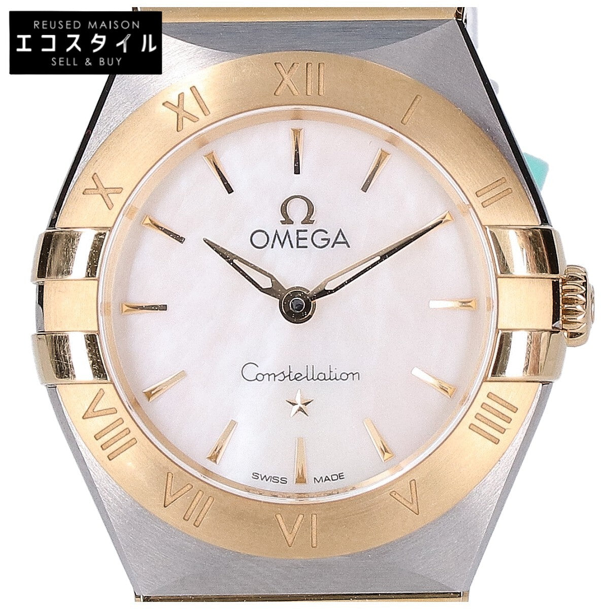 OMEGA オメガ 新品未使用 131.20.25.60.05.002 18K x SS MOPダイヤル コンステレーション マンハッタン クオーツ 腕時計