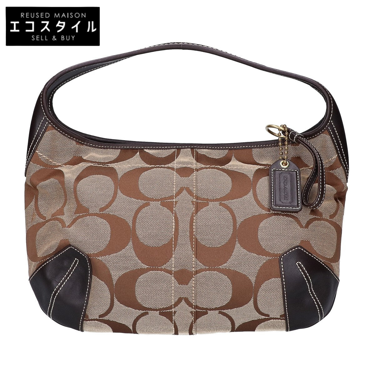 COACH コーチ M0632-10764 シグネチャー ジャカード ワンハンドルバッグ ハンドバッグ