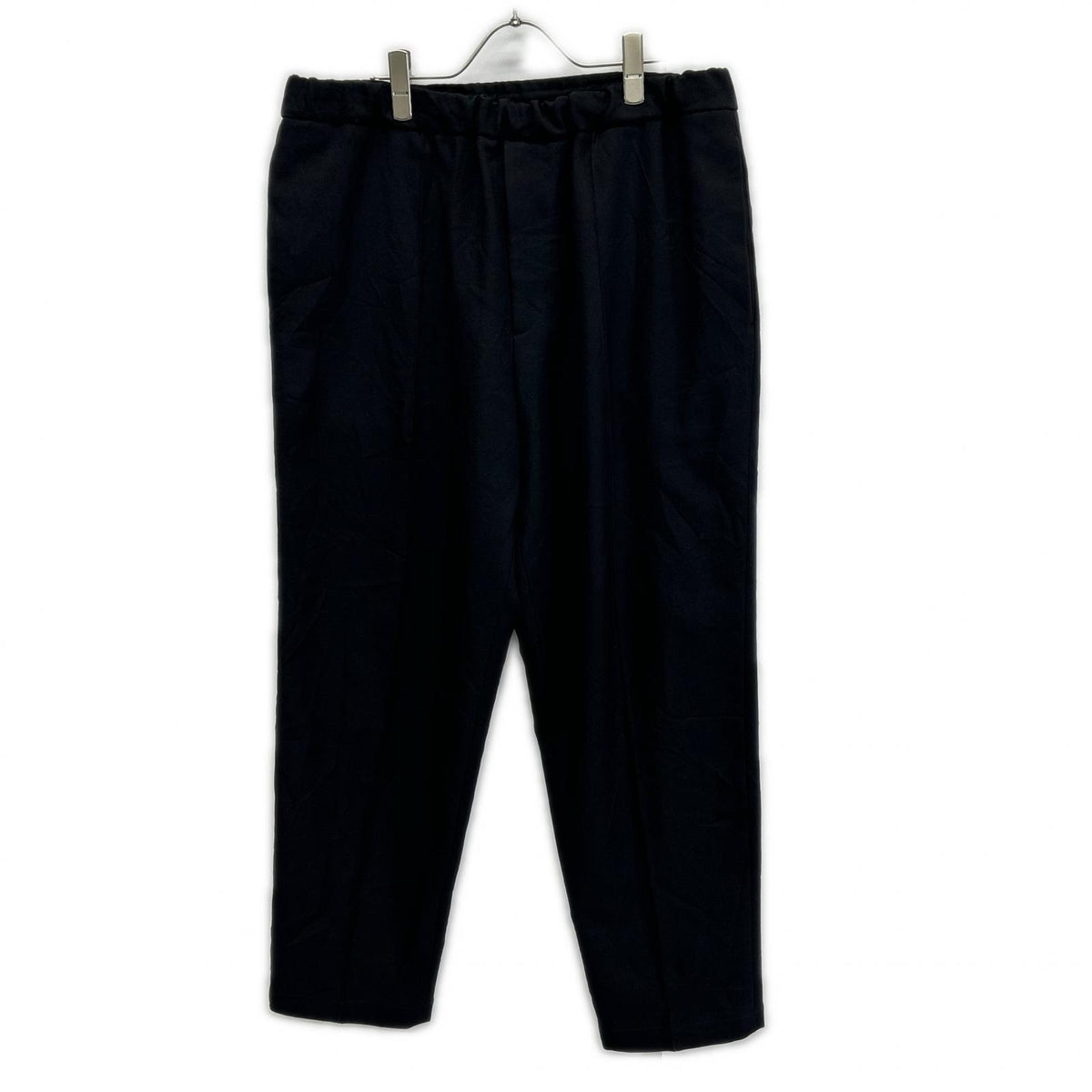JILSANDER ジルサンダー JSMT311131MT44270012 ブラック シワ加工 ワイドスラックスパンツ ボトムス
