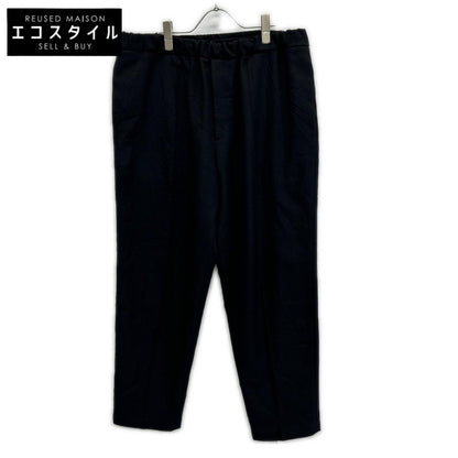 JILSANDER ジルサンダー JSMT311131MT44270012 ブラック シワ加工 ワイドスラックスパンツ ボトムス