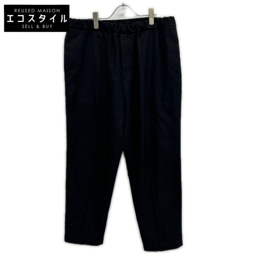 JILSANDER ジルサンダー JSMT311131MT44270012 ブラック シワ加工 ワイドスラックスパンツ ボトムス