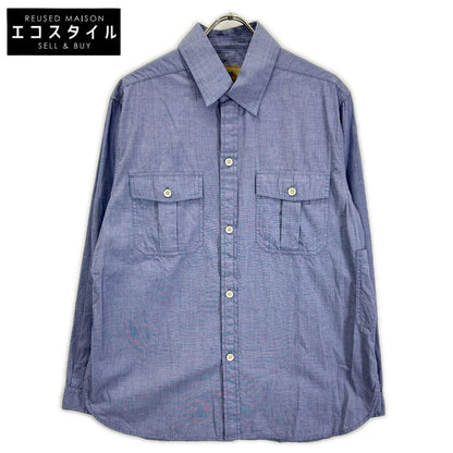NIGEL CABOURN Nigel Cabourn LYBRO 8049-13-10040 Blue Cotton Shirt Top