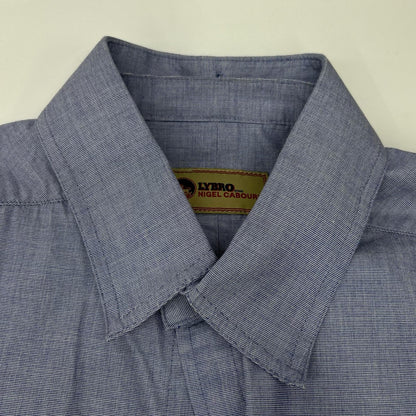 NIGEL CABOURN Nigel Cabourn LYBRO 8049-13-10040 Blue Cotton Shirt Top