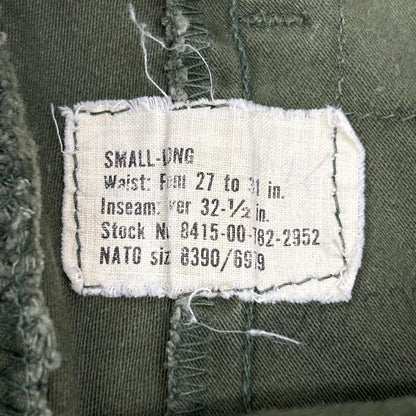 MILITARY ミリタリー 1970年代 8415-00-782-2952 米軍M-65フィールドパンツ ボトムス
