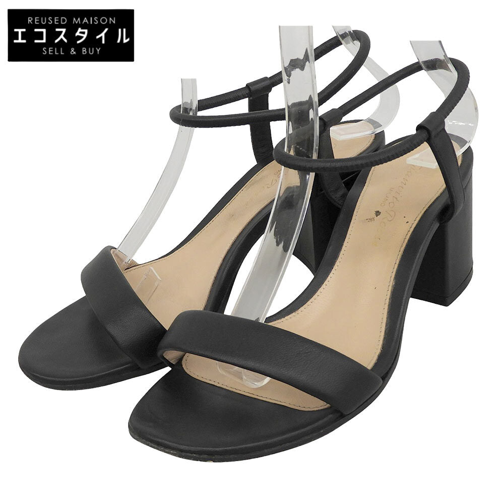 Gianvito Rossi ジャンヴィト・ロッシ NADIA60 レザー ヒール サンダル シューズ レディース ブラック 34 1/2 31296 27427 シューズ