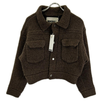 NKNIT ンニット N24-AW002 ブラウン ウールニットカーディガン トップス