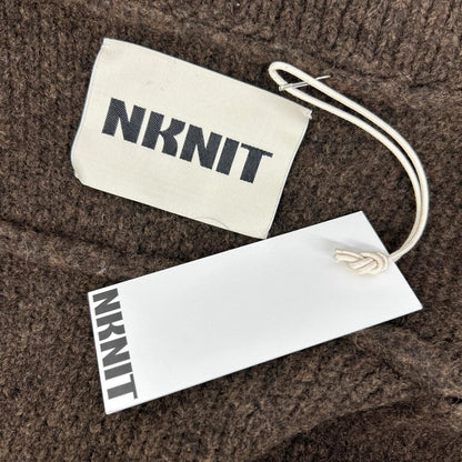 NKNIT ンニット N24-AW002 ブラウン ウールニットカーディガン トップス