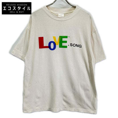 SAINT MICHAEL セントマイケル SM-HR8-0000-019 Ivory White LOVE SONG SS TEE Tops