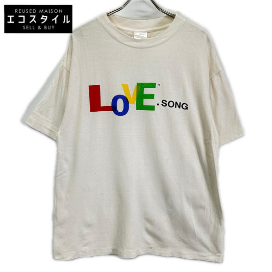 SAINT MICHAEL セントマイケル SM-HR8-0000-019 アイボリーホワイト LOVE SONG SS TEE トップス