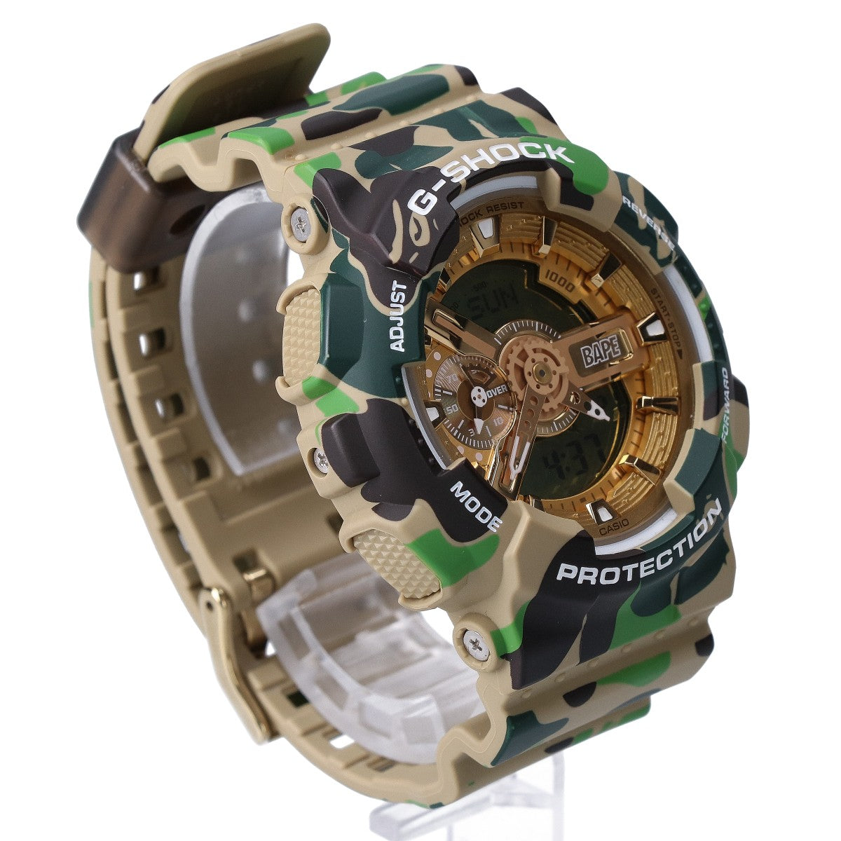 G-SHOCK ジーショック A BATHING APE アベイシングエイプ 【美品】GA-110APE 25周年記念 クオーツ アナデジ 腕時計