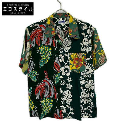 BEAMS ビームス ×東洋エンタープライズ 11-01-1370-086 グリーン クレイジーアロハシャツ トップス
