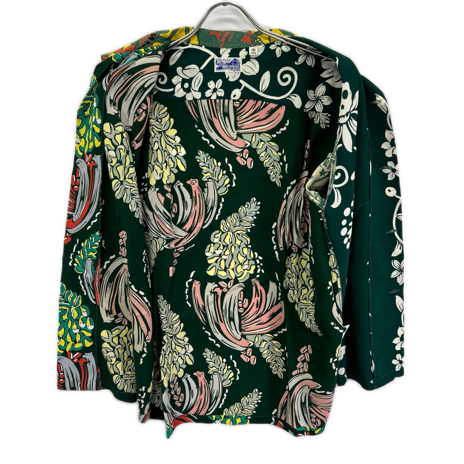 BEAMS ビームス ×東洋エンタープライズ 11-01-1370-086 グリーン クレイジーアロハシャツ トップス