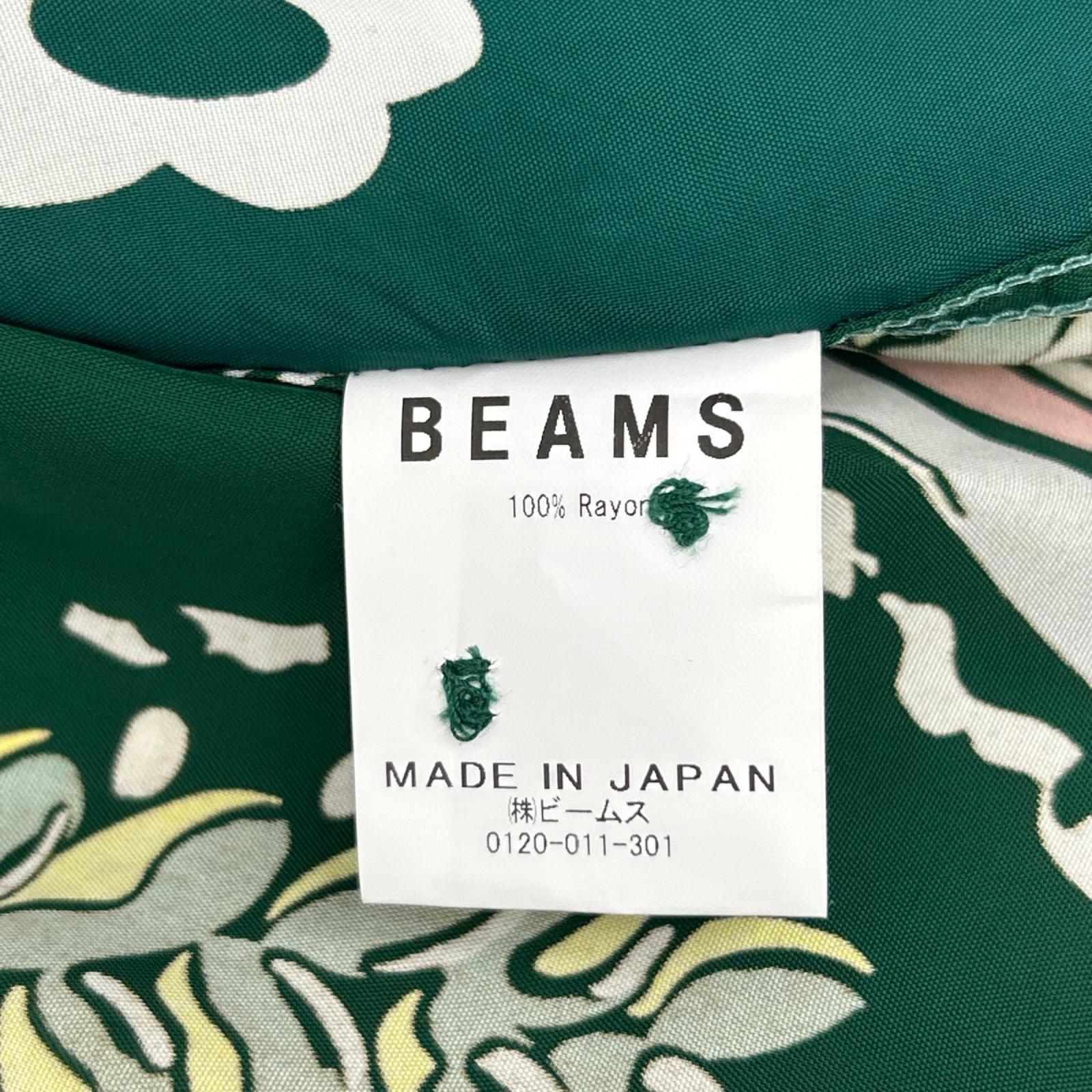 BEAMS ビームス ×東洋エンタープライズ 11-01-1370-086 グリーン クレイジーアロハシャツ トップス