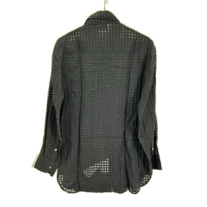 EMPORIOARMANI エンポリオアルマーニ E31F41F1356 ブラック ギンガムチェック シーアーシャツ トップス