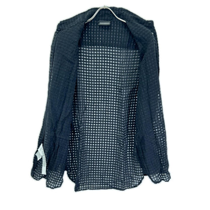 EMPORIOARMANI エンポリオアルマーニ E31F41F1356 ブラック ギンガムチェック シーアーシャツ トップス