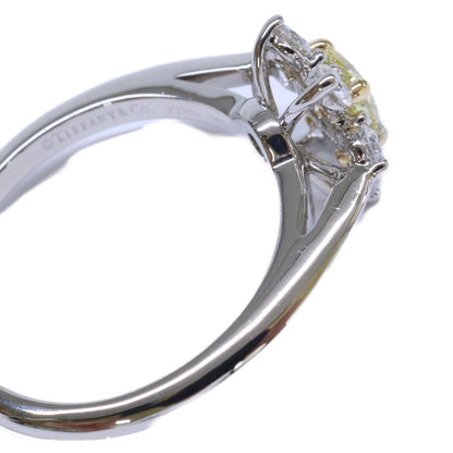 TIFFANY&Co. ティファニー 新品仕上げ済み PT950 x 750WG 0.41ct イエローダイヤモンド バターカップ リング 指輪