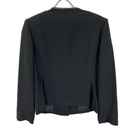 YUKITORII ユキトリイ 21-609-708-8 ブラック ノーカラージャケット ワンピース 喪服 ワンピース