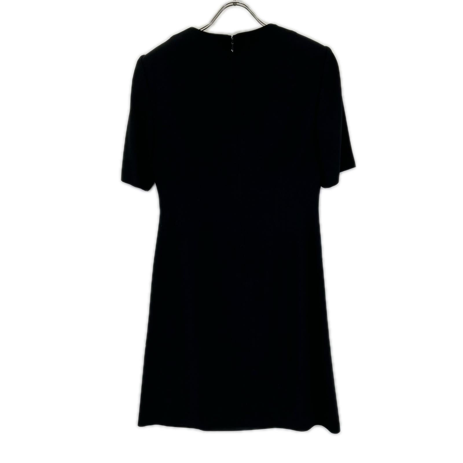YUKITORII ユキトリイ 21-609-708-8 ブラック ノーカラージャケット ワンピース 喪服 ワンピース