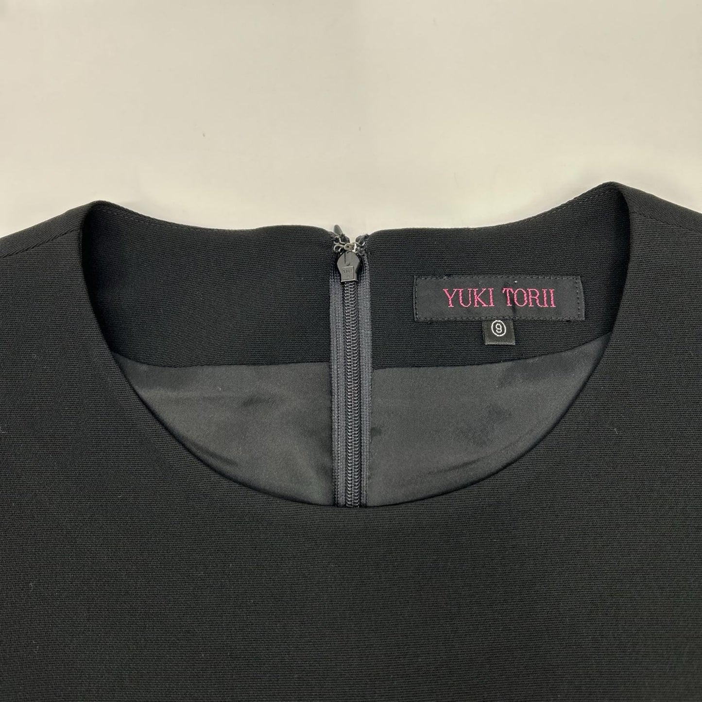 YUKITORII ユキトリイ 21-609-708-8 ブラック ノーカラージャケット ワンピース 喪服 ワンピース